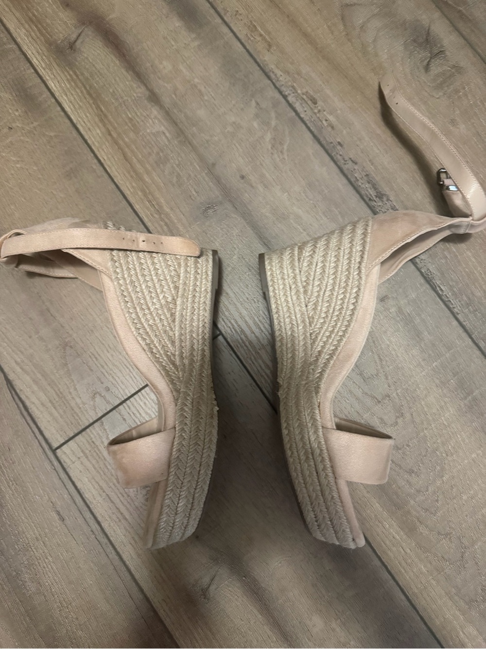 Women’s Espadrille Wedge Sandals in Blush